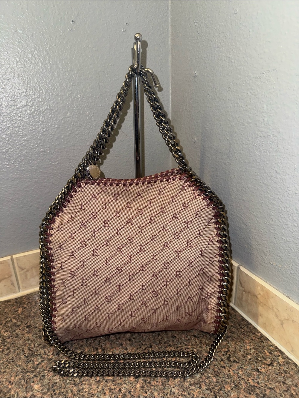 Stella McCartney RARE Monogram Canvas Falabella Tote Shoulder Bag ✅AUTHENTIC✅